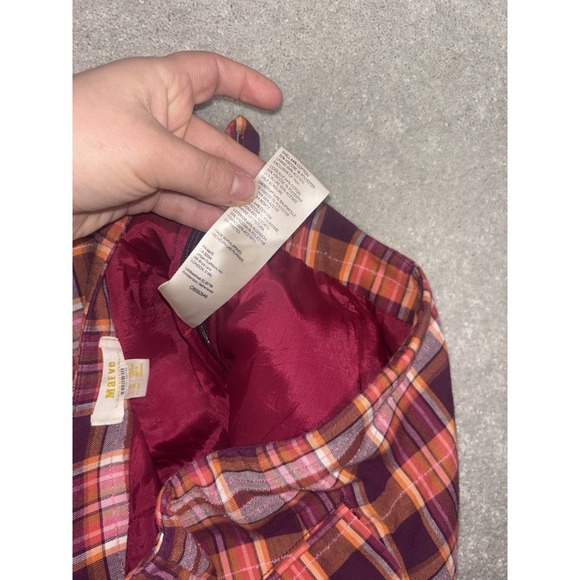 Maeve Sunday Plaid Mini Skort Anthropologie 4 Petite Red Pink - Picture 5 of 11